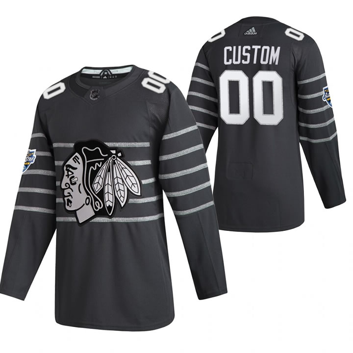Blackhawks Customized Gray 2020 NHL All-Star Game Adidas Jersey,We sell and wholesale Blackhawks Customized Gray 2020 NHL All-Star Game Adidas Jersey on line form chian!